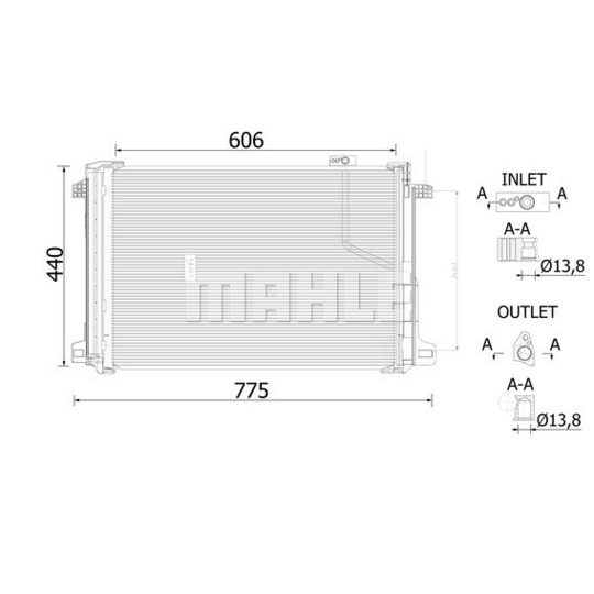 Dàn lạnh ô tô Ford Transit 2014 - 2023 BEHR 1768407