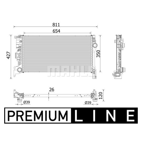 Két nước Volvo XC60 2018-2021 MAHLE CR2335000P 31368232