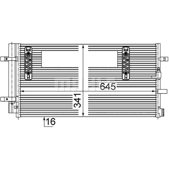Dàn nóng điều hòa Audi A4 2008-2015 MAHLE AC457000S 8K0260403AF