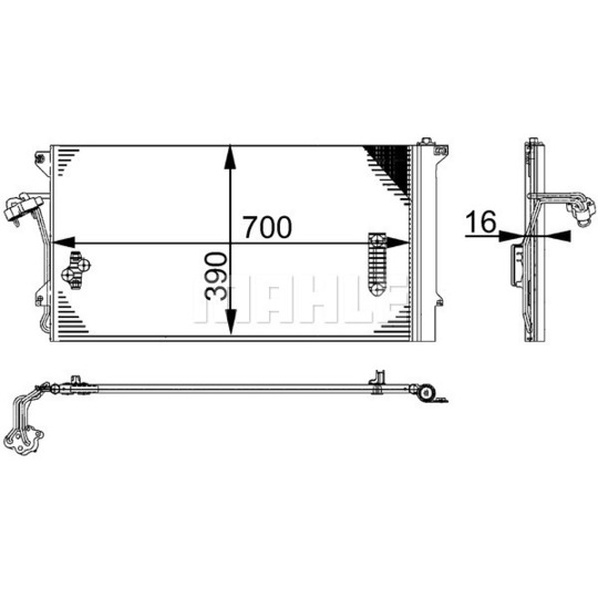 Dàn nóng điều hòa Audi Q7 2007-2015 MAHLE AC659000S 4L0260401A