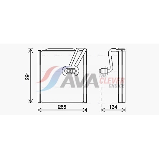 Dàn lạnh điều hòa Hyundai Elantra 2011-2015 MAHLE AE234000S 97139A5000