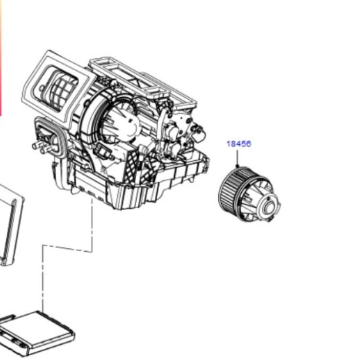 QUẠT DÀN LẠNH điều hòa ô tô cho Ford Focus 2010-2020 Denso CM5H19805AB