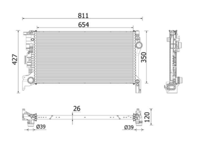 Két nước Volvo S90 2017-2021 MAHLE CR2335000P 31368232