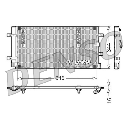 Dàn nóng điều hòa ô tô cho Audi A4 B8 2009-2016 VALEO 8K0260403AF